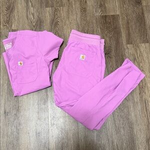 Carhartt scrub set— Lilac Pink